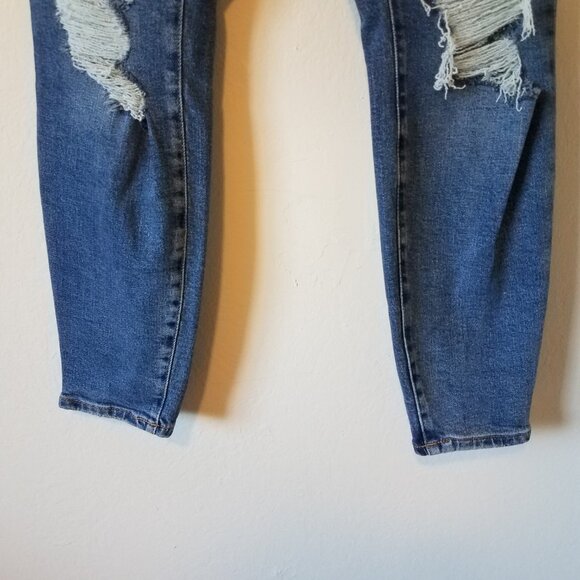 Good American Good Legs Jeans Indigo234 Indigo Women's 16 Distressed GLSBP802T - Picture 2 of 9